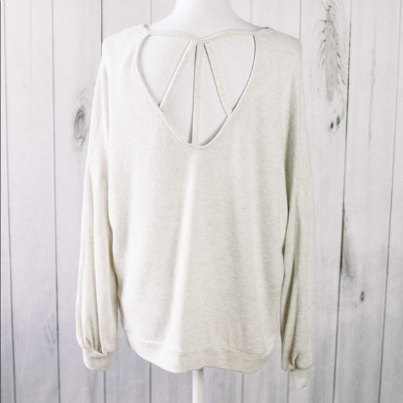 🎈Charley- oatmeal cage back top - Picture 2 of 8